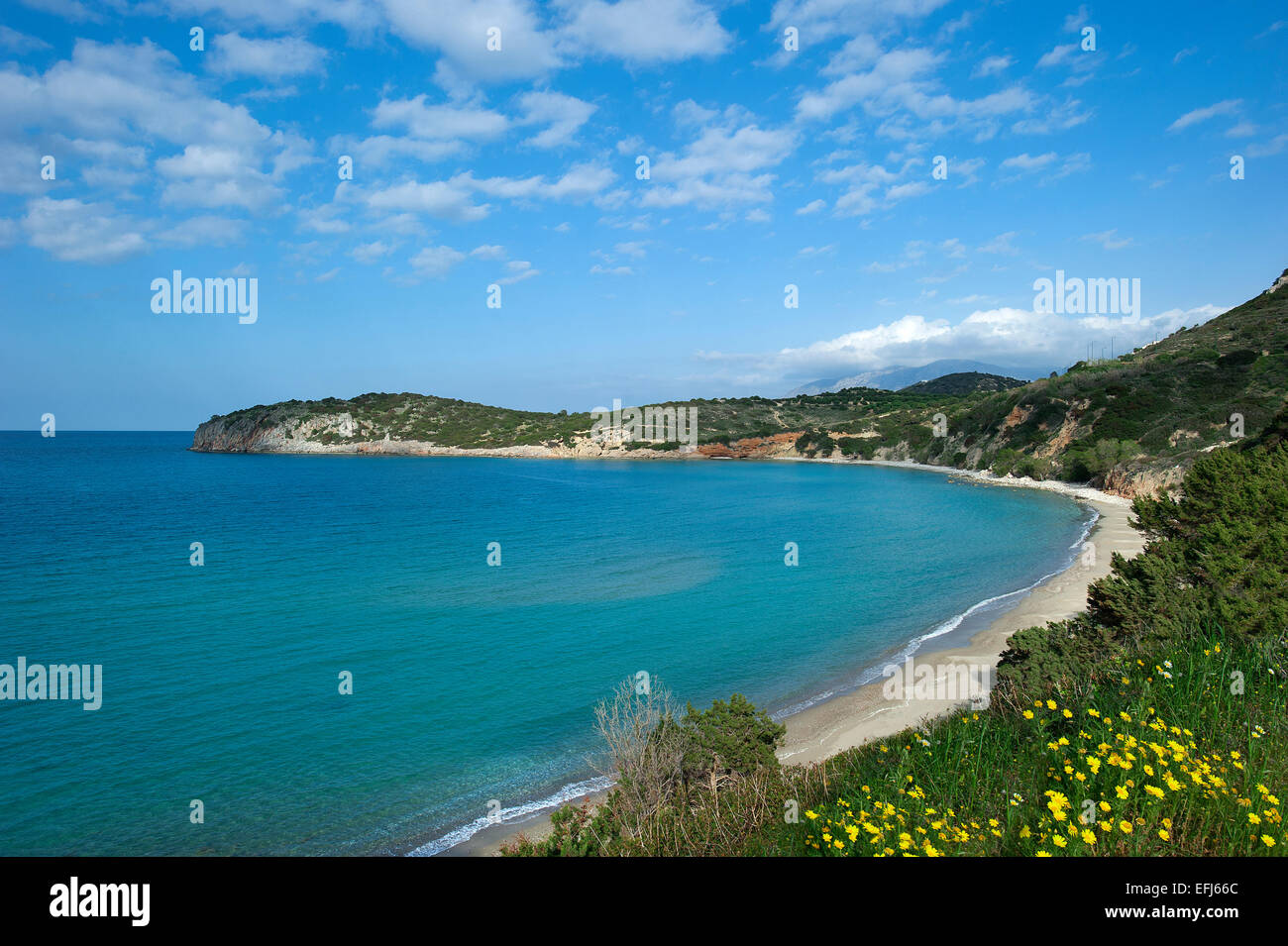 Spiaggia di Voulisma, Creta, Grecia Foto Stock
