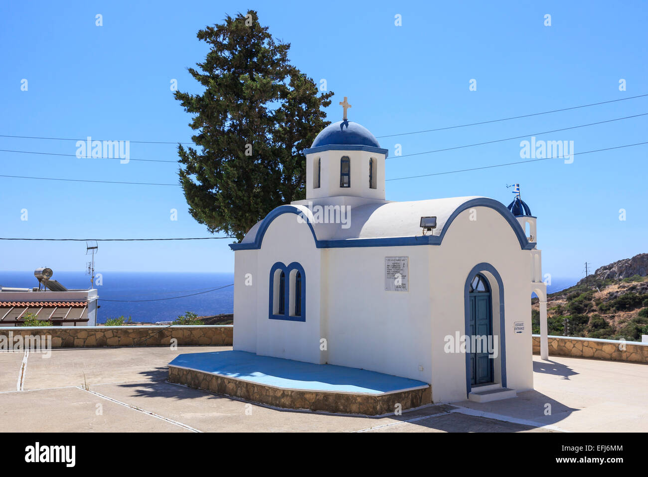 Cappella, Karpathos, Dodecaneso, Egeo Meridionale, Grecia Foto Stock