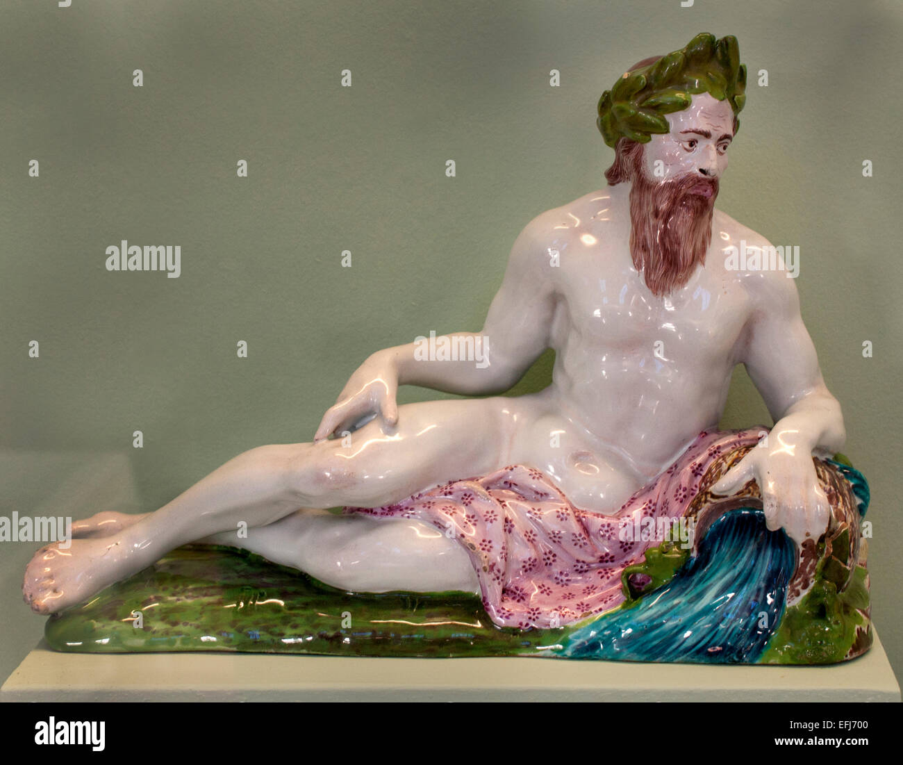 Faenza - Ceramica Charles François Hannong 1669 - 1739 ( originariamente olandese potters Family ) Paul Anthony divenne il capo della fabbrica nel 1732 Musée des Arts Décoratifs (Museo di Arte Decorativa) Strasburgo Francia Foto Stock