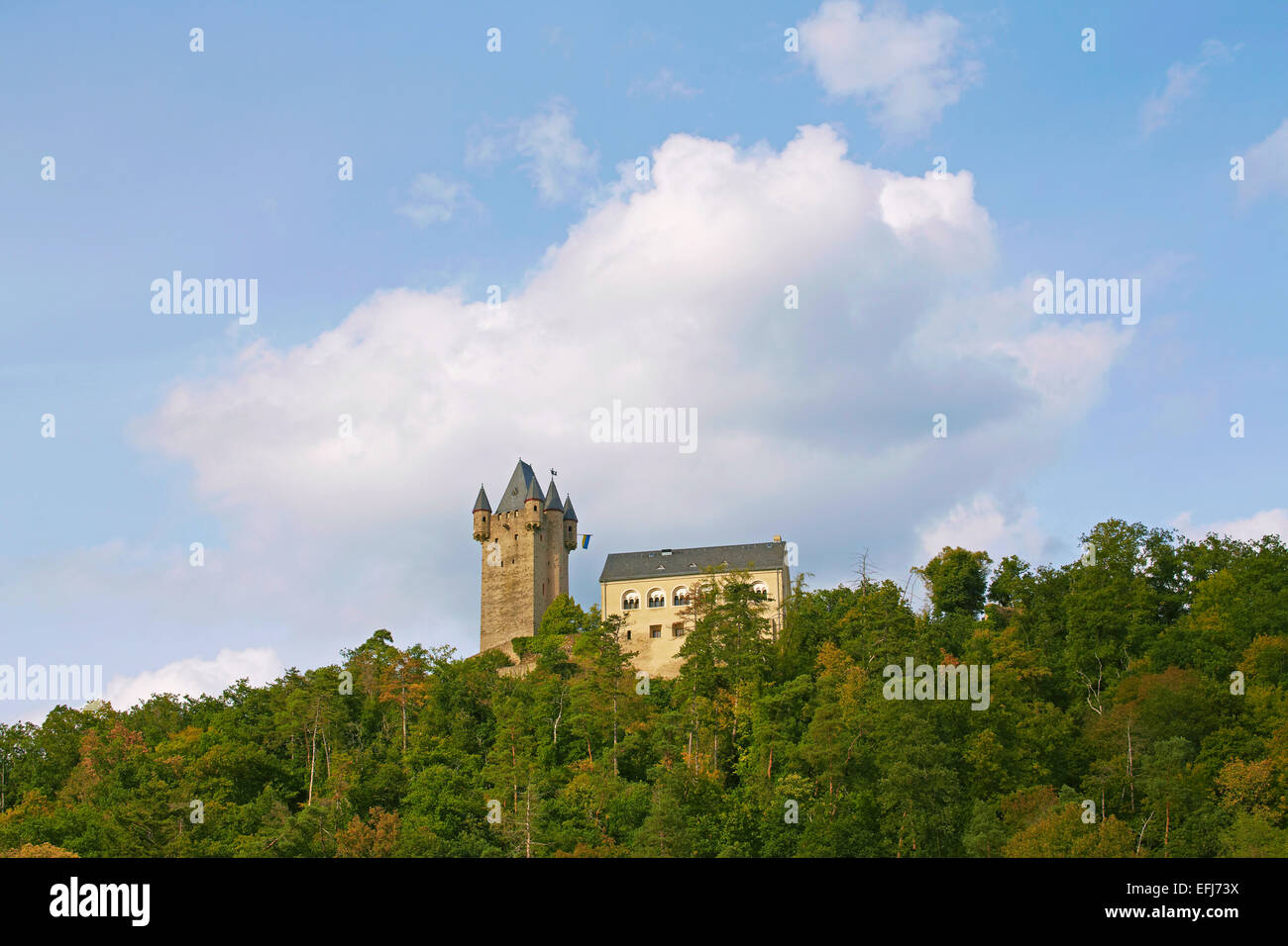 Il castello di Nassau, Nassau, Lahn, Westerwald, Renania-Palatinato, Germania, Europa Foto Stock