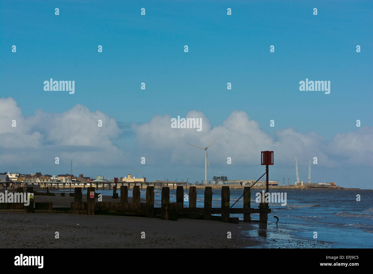 Spiaggia di Lowestoft Foto Stock