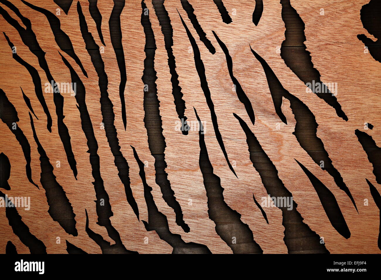 Abstract texture di legno combinato che assomigliano a tiger pattern ( con shadow ) Foto Stock