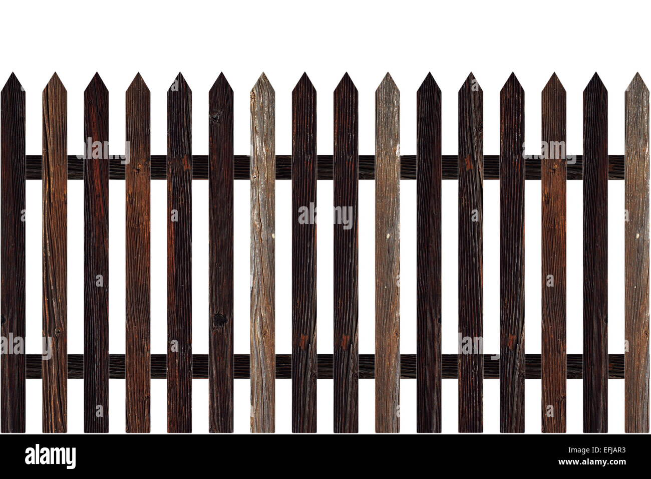Modello di isolato di recinzione in legno per il tuo design Foto Stock