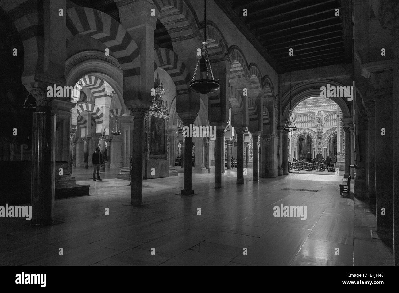 Moschea-Cattedrale, Cordoba Spagna; religioso, architettura storica, moresca, Stili islamici e cattolici. La Cattedrale di nostra Signora dell'Assunzione Foto Stock