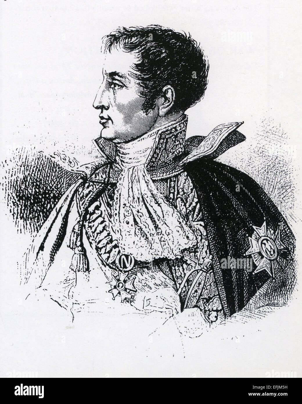 Giuseppe Bonaparte (1768-1844), fratello di Napoleone Bonaparte come Re di Spagna Foto Stock