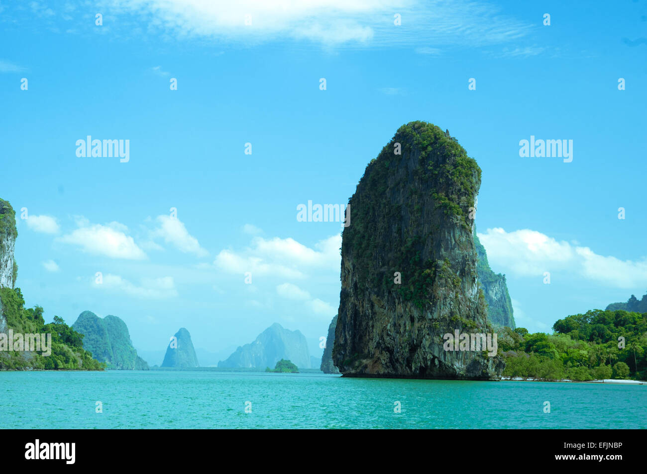 Baia di Phang Nga, Thailandia Foto Stock