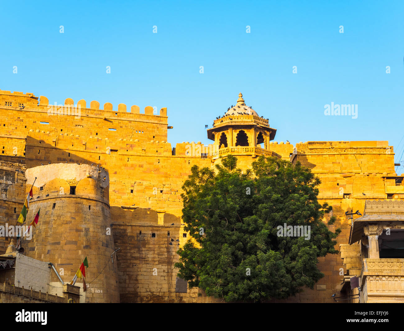 Mattinata a Jaisalmer Fort nel Rajasthan, India Foto Stock