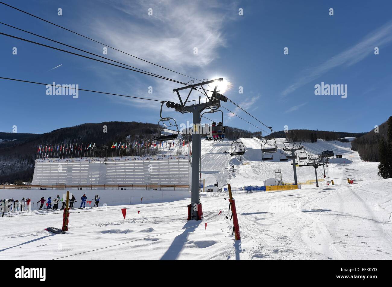 Skiresort di Vail USA, 05 febbraio 2015. Foto: Frank Maggio/picture alliance Foto Stock