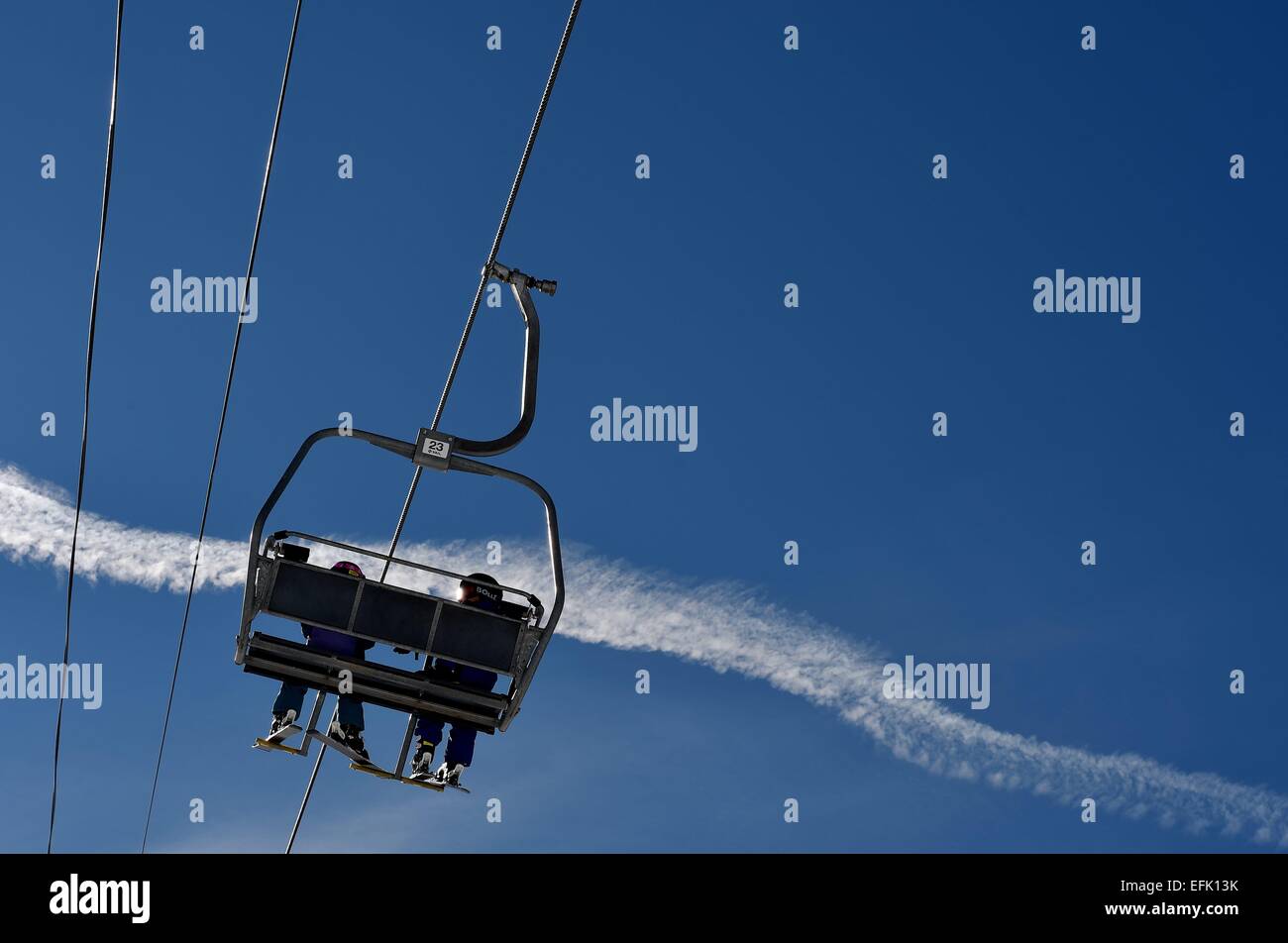 Skiresort di Vail USA, 05 febbraio 2015. Foto: Frank Maggio/picture alliance Foto Stock