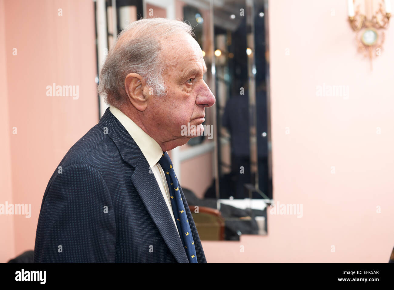 Geoffrey Palmer al oldie of the Year Awards 2015 Foto Stock