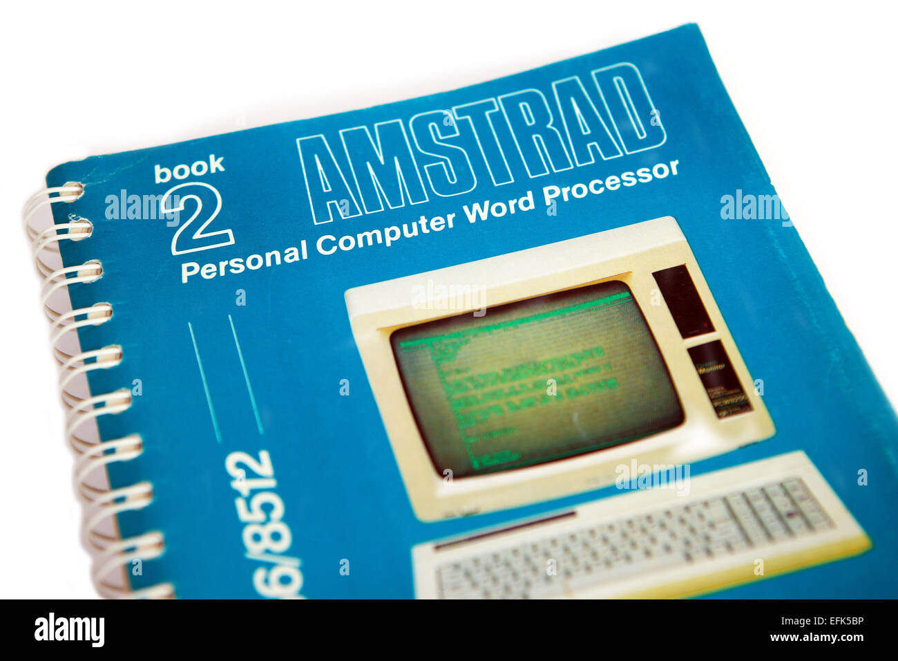 Amstrad personal computer Word Processing prenota Foto Stock