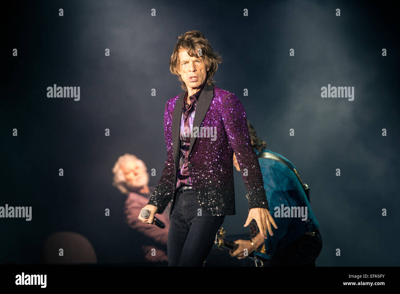 Mick Jagger dal Rolling Stones Foto Stock