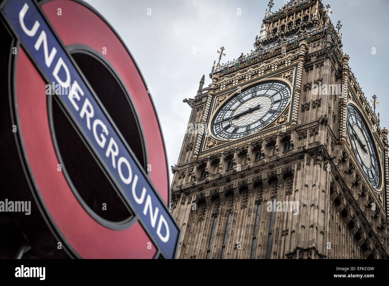 Big Ben Clock Tower Londra Foto Stock