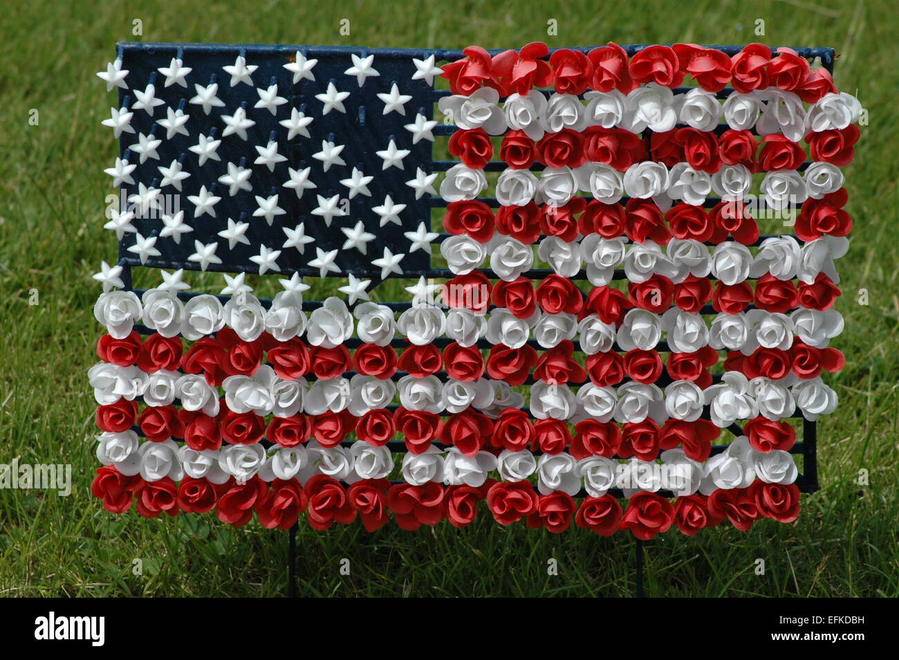 Bandiera americana del Memorial Day Foto Stock