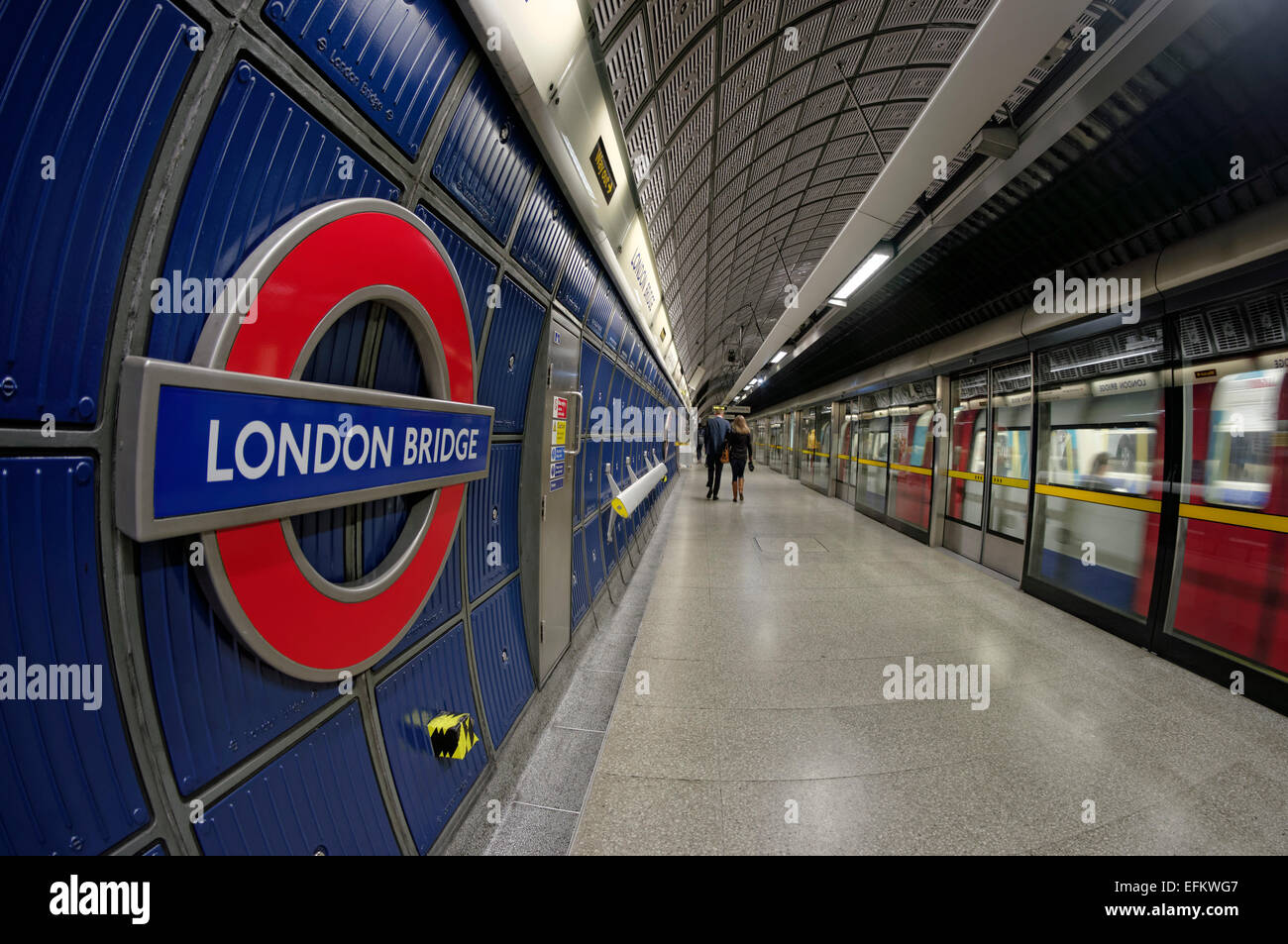 London Bridge, Metro , Stazione, tubo, Foto Stock