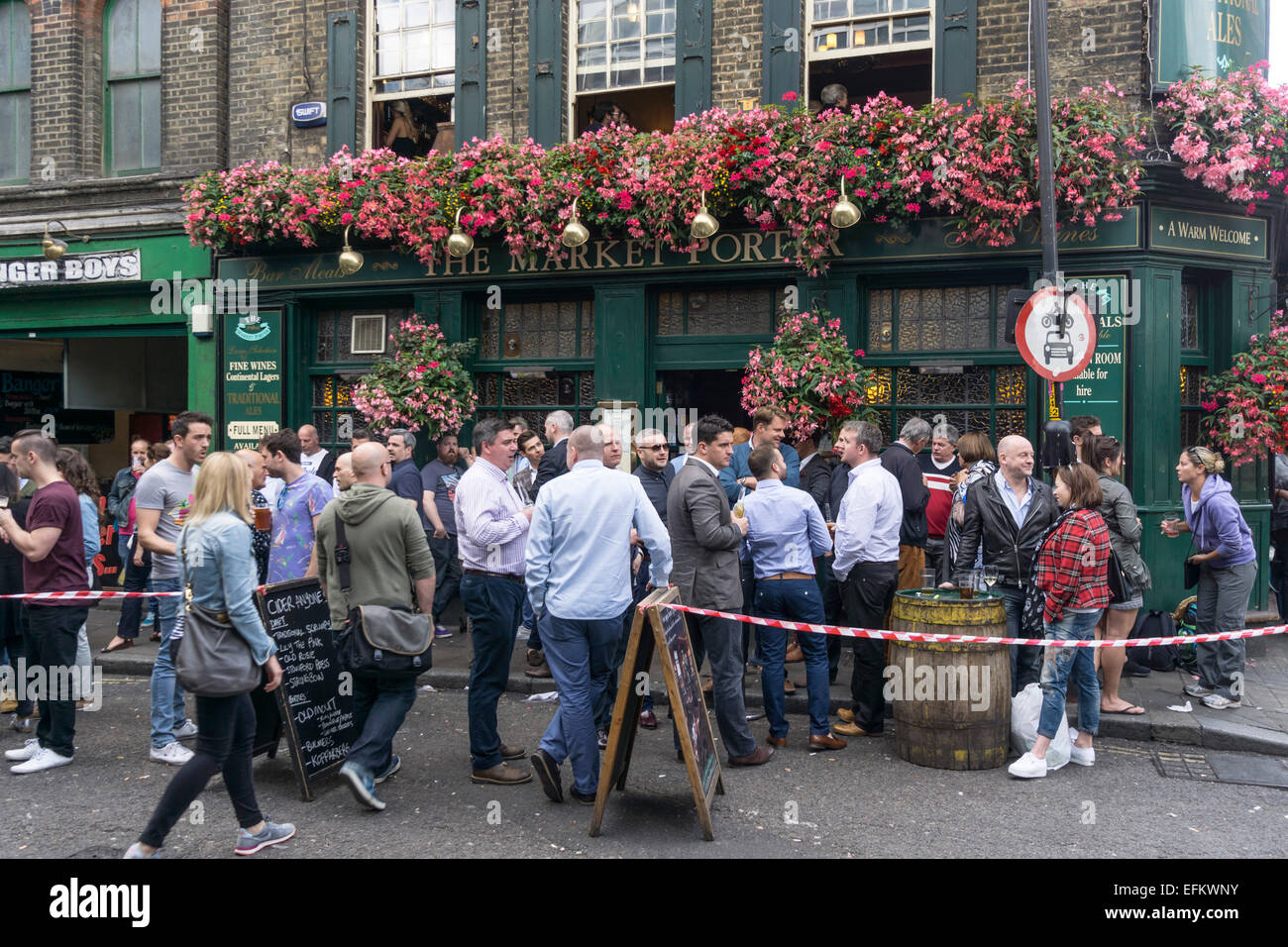 Il mercato Porter Pub vicino Distretto Mercato, Southwark, Londra Foto Stock