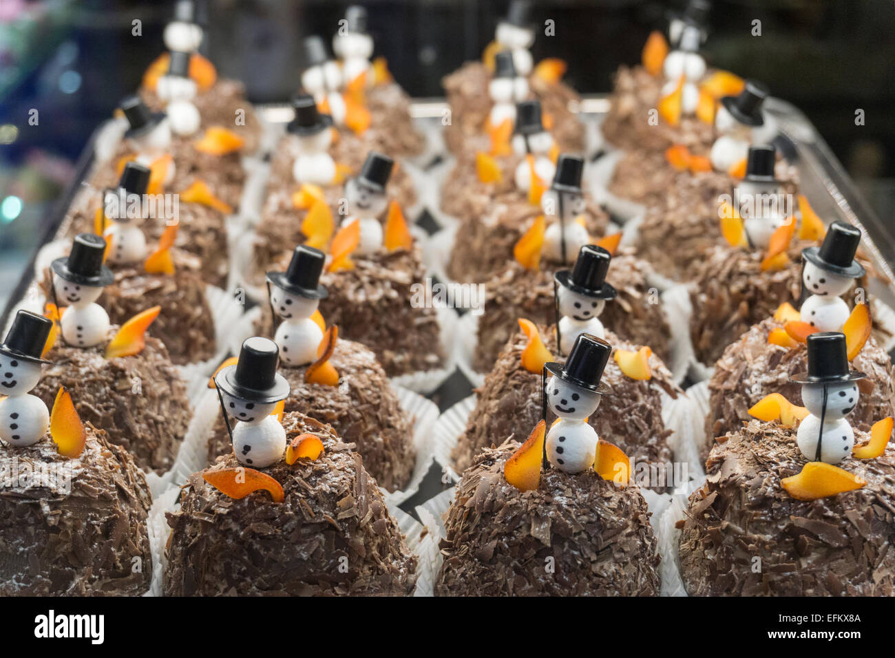 Confiserie Spruengli, carino lucky torte, Zurigo, Svizzera Foto Stock