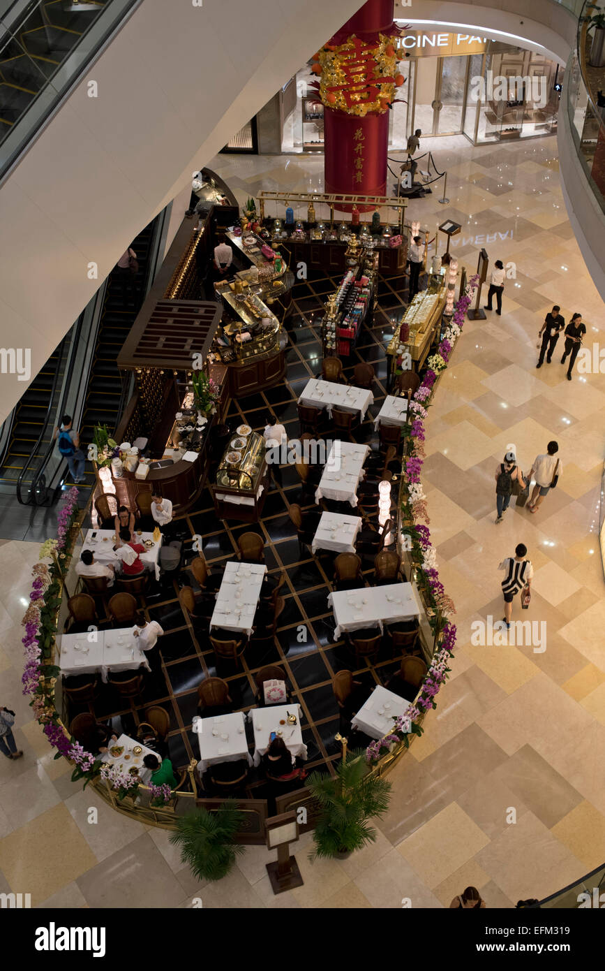 Gli amanti dello shopping alla Ion Orchard mall di lusso in Singapore Foto  stock - Alamy
