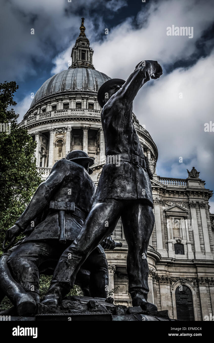 I Vigili del Fuoco Nazionale Memorial ' BLITZ ' Foto Stock