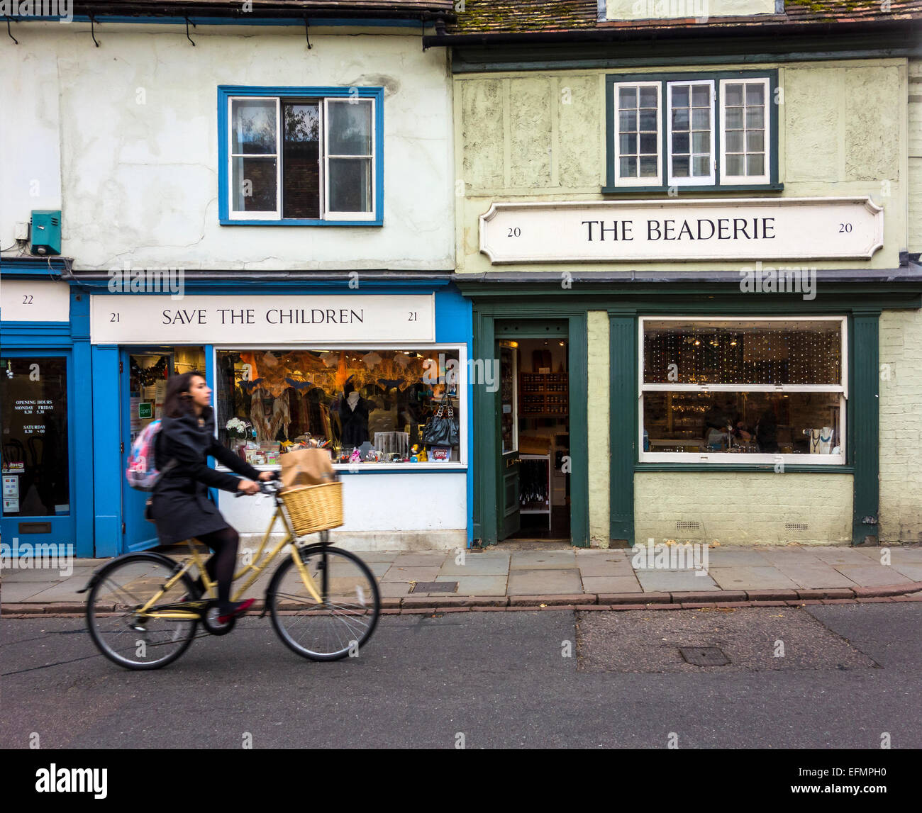 Cordone di Carità Shop Shop Old Negozi Cambridge University City Foto Stock