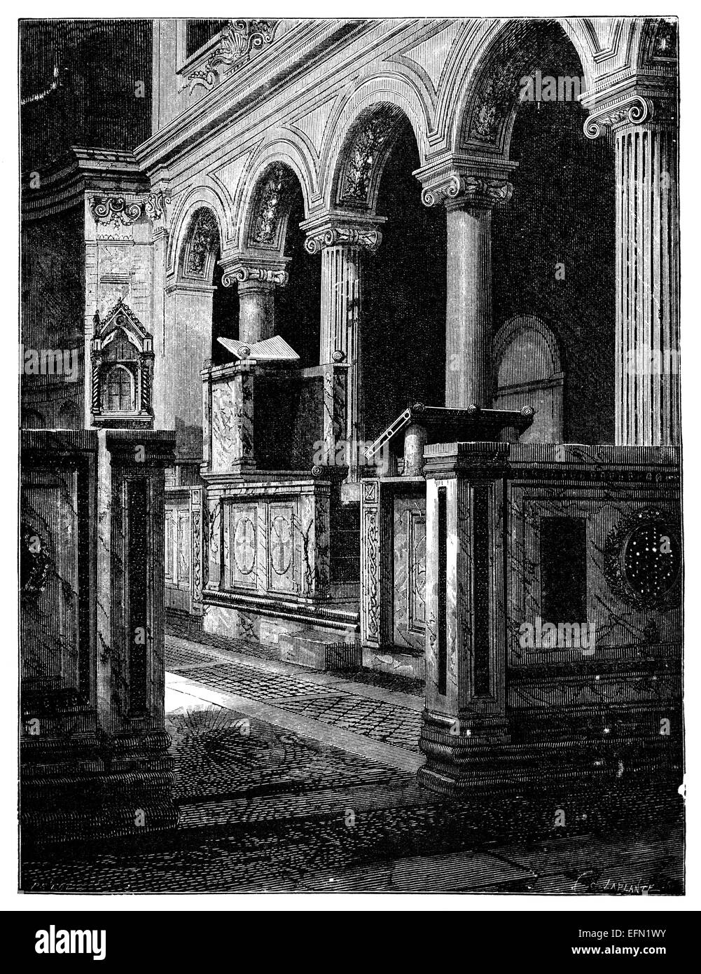 Basilica di san clemente Foto e Immagini Stock in Bianco e Nero Alamy