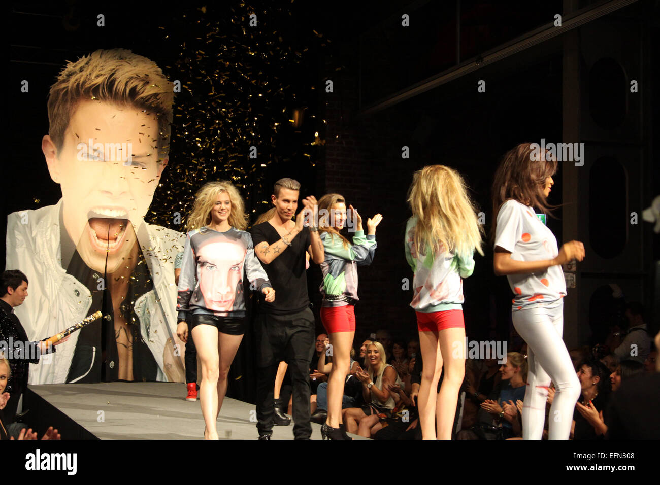 Garcon F fashion show a Balloni-Hallen dotate: atmosfera dove: Colonia, Germania Quando: 05 Ago 2014 Foto Stock