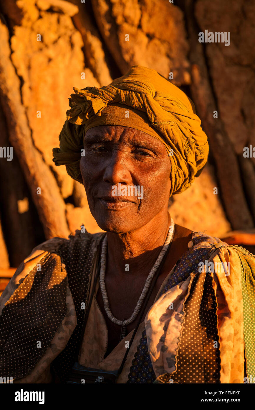 Un ritratto di una donna africana. Foto Stock Un ritratto di una donna africana. Foto Stock