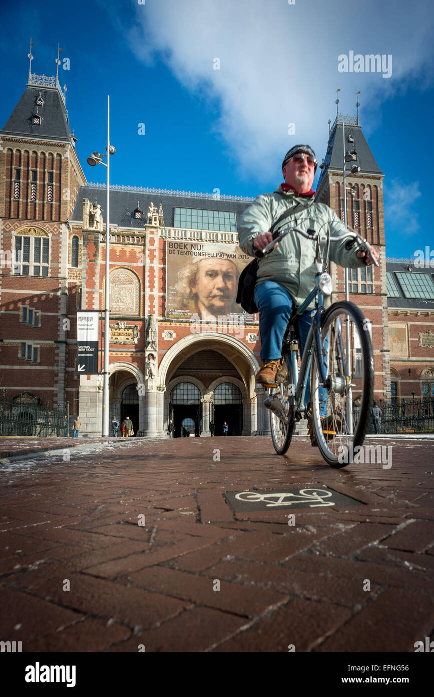 Il Rijksmuseum di Amsterdam. Foto Stock