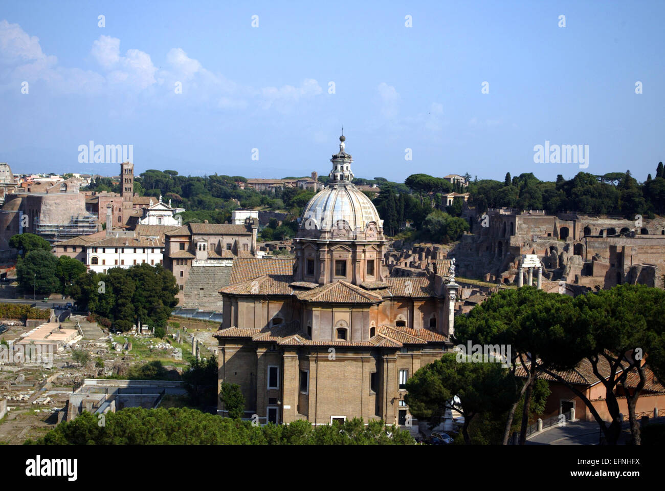 Das Forum Romanum nella ROM Foto Stock