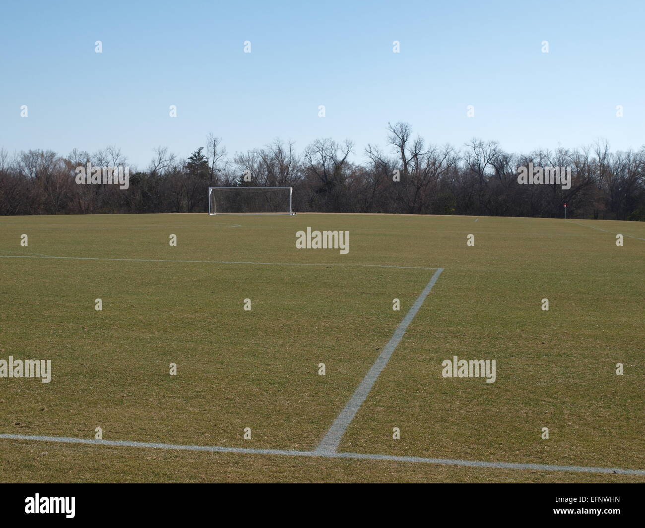 Nuovi campi di calcio Foto Stock