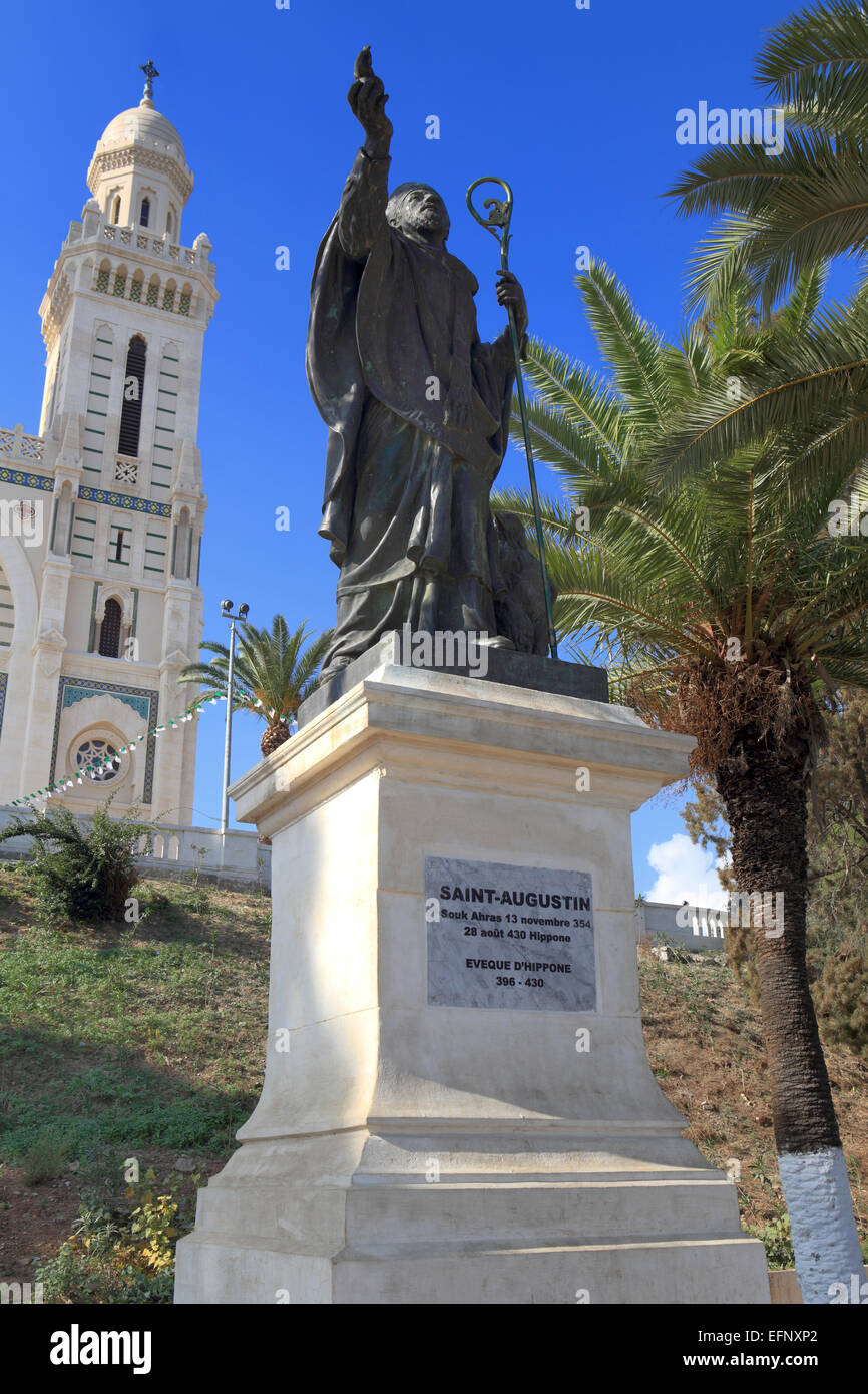 San Augustin basilica (1909), Annaba, Provincia di Annaba, Algeria Foto Stock