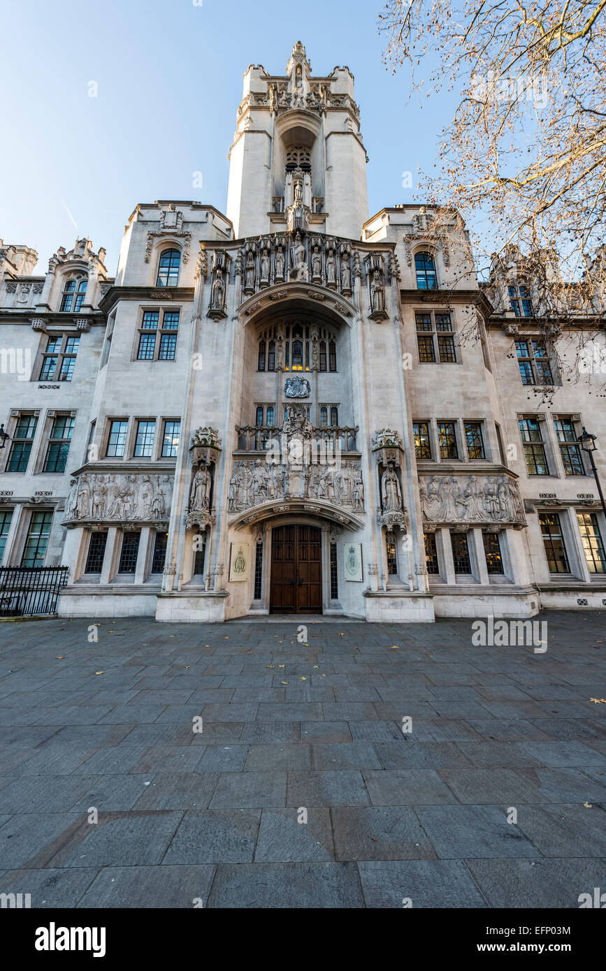 La Middlesex Guildhall è la sede della Corte suprema del Regno Unito e la Commissione giudiziaria del Consiglio Privy Foto Stock