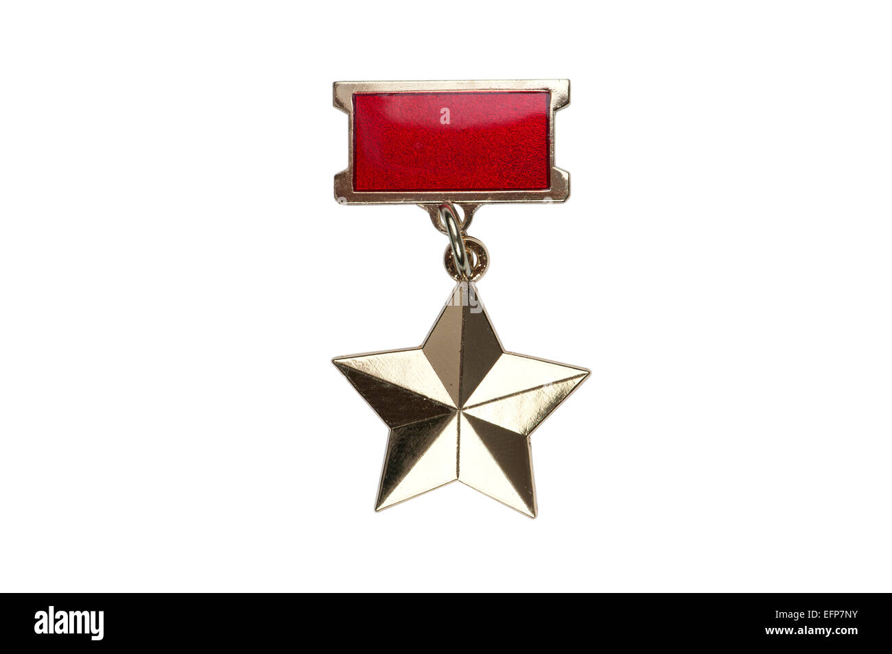 Premi dell'URSS distintivo della medaglia della stella d'Oro dell'eroe dell'Unione Sovietica Foto Stock