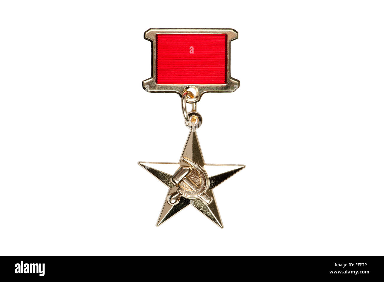 Premi dell'URSS distintivo della medaglia di Eroe del lavoro socialista Foto Stock