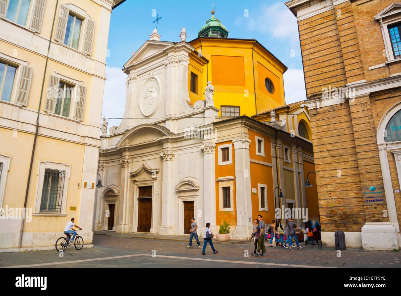 La chiesa di Santa Maria del Suffragio chiesa, Piazza del Popolo, Ravenna, Emilia Romagna, Italia Foto Stock