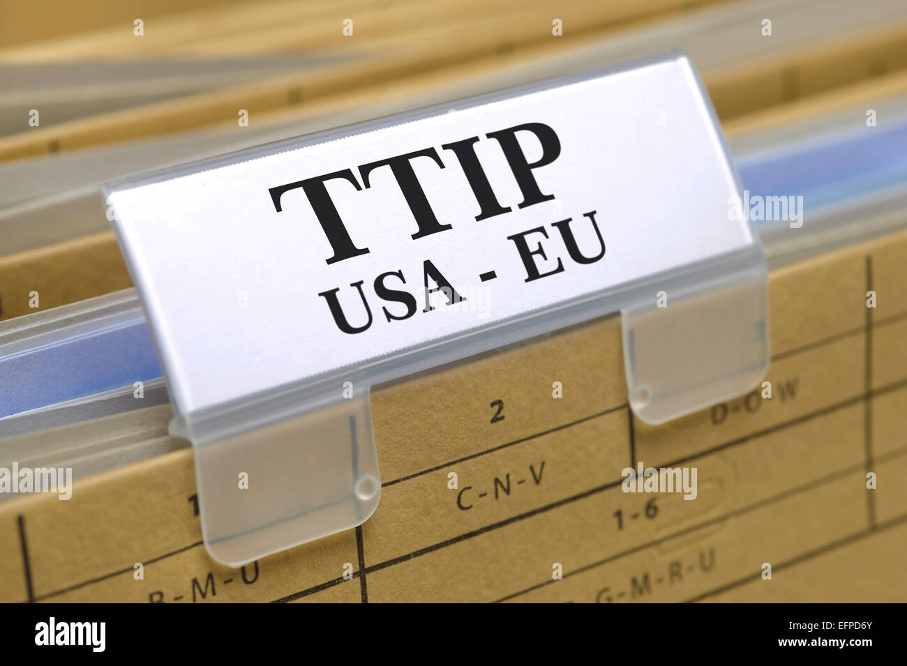 TTIP accordo di libero commercio tra Stati Uniti e Europa Foto Stock
