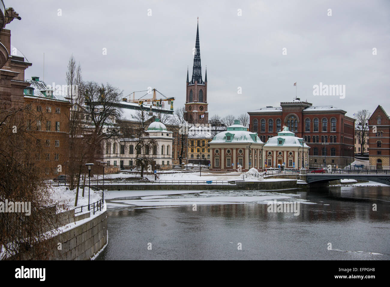 Il vecchio quartiere di Gamla Stan a Stoccolma, Svezia Foto Stock