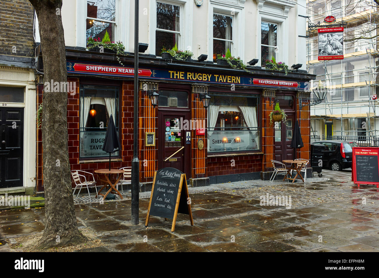 Il Rugby Tavern, Bloomsbury dove Ted Hughes beveva Foto Stock