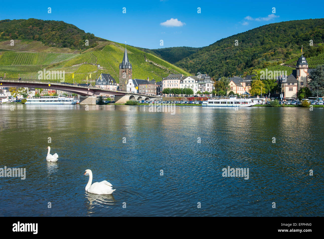 Bernkastel-Kues, Valle della Mosella, Renania-Palatinato, Germania, Europa Foto Stock