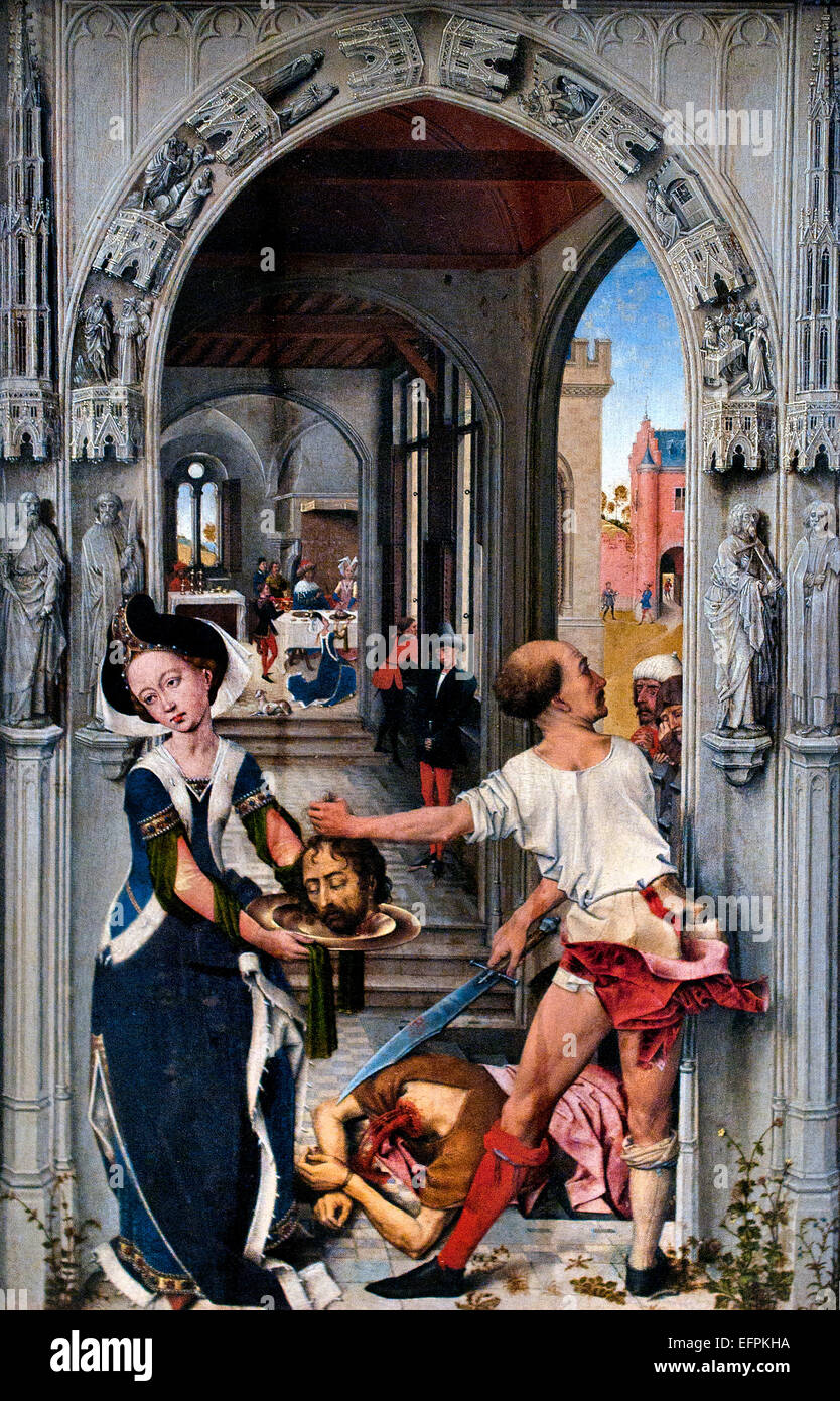 Johannes altare - San Giovanni trittico 1510 maestro olandese dopo Rogier van der Weyden olandese Paesi Bassi Foto Stock