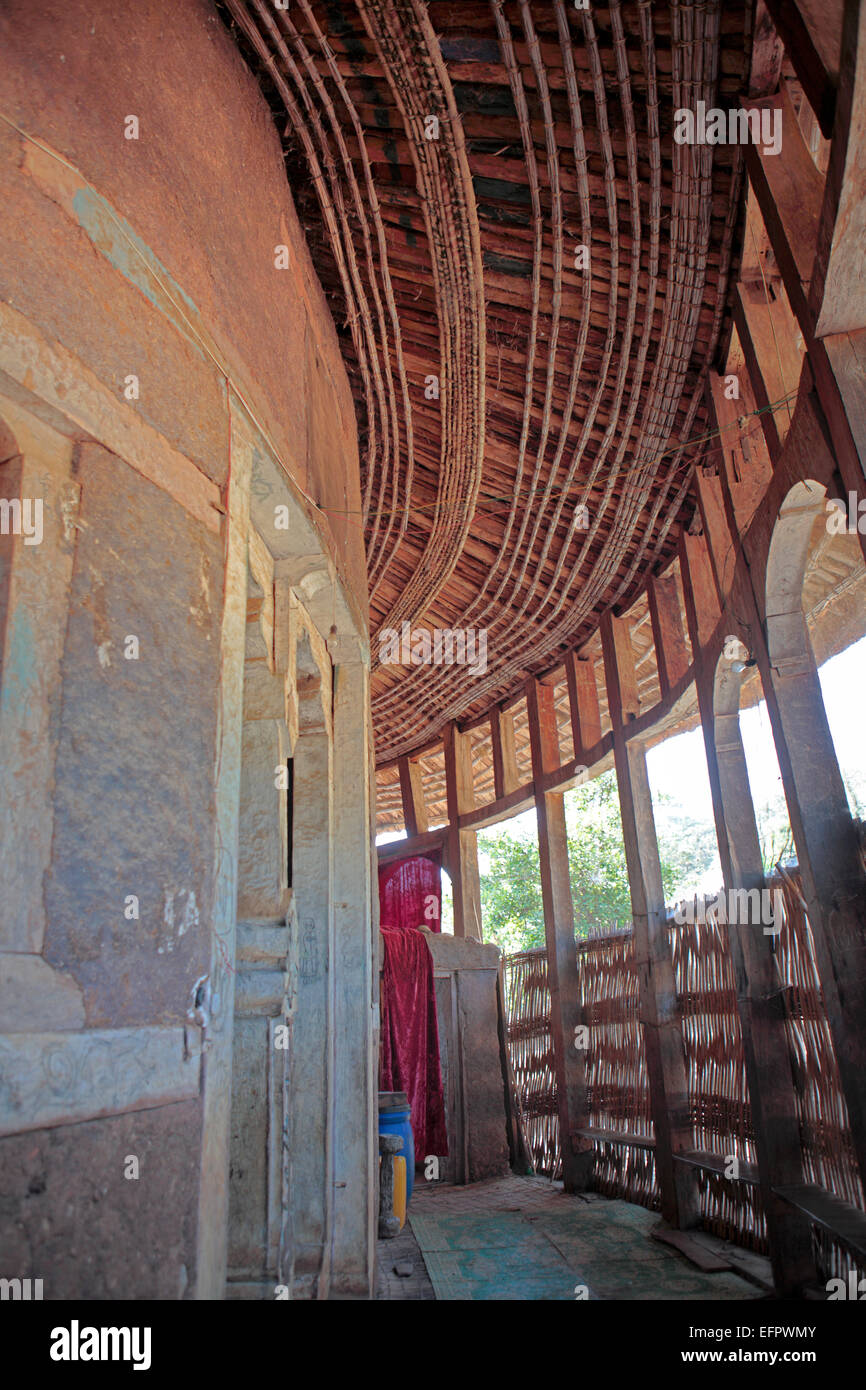 Azwa Mariam chiesa, Amhara Region, Etiopia Foto Stock