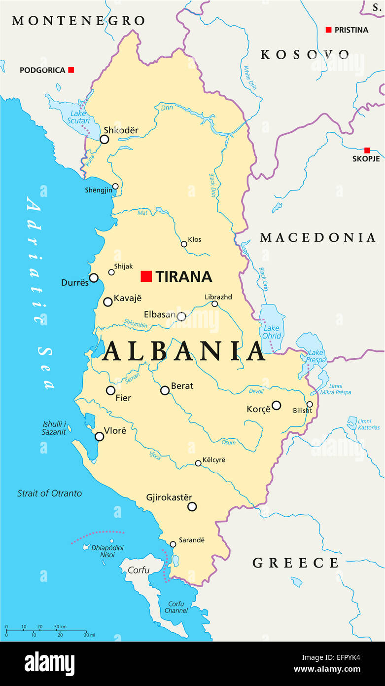 Albania cartina immagini e fotografie stock ad alta ...