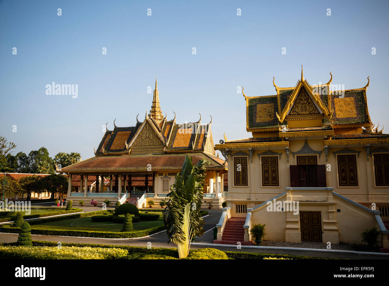 Il Palazzo Reale di Phnom Penh Cambogia. Foto Stock