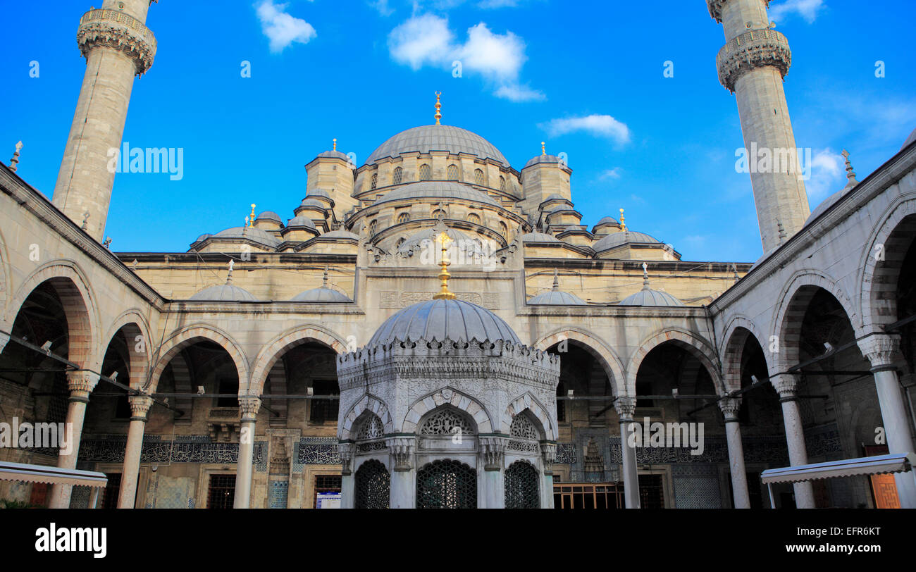 Nuova Moschea o Yeni Cami (1665), Istanbul, Turchia Foto Stock