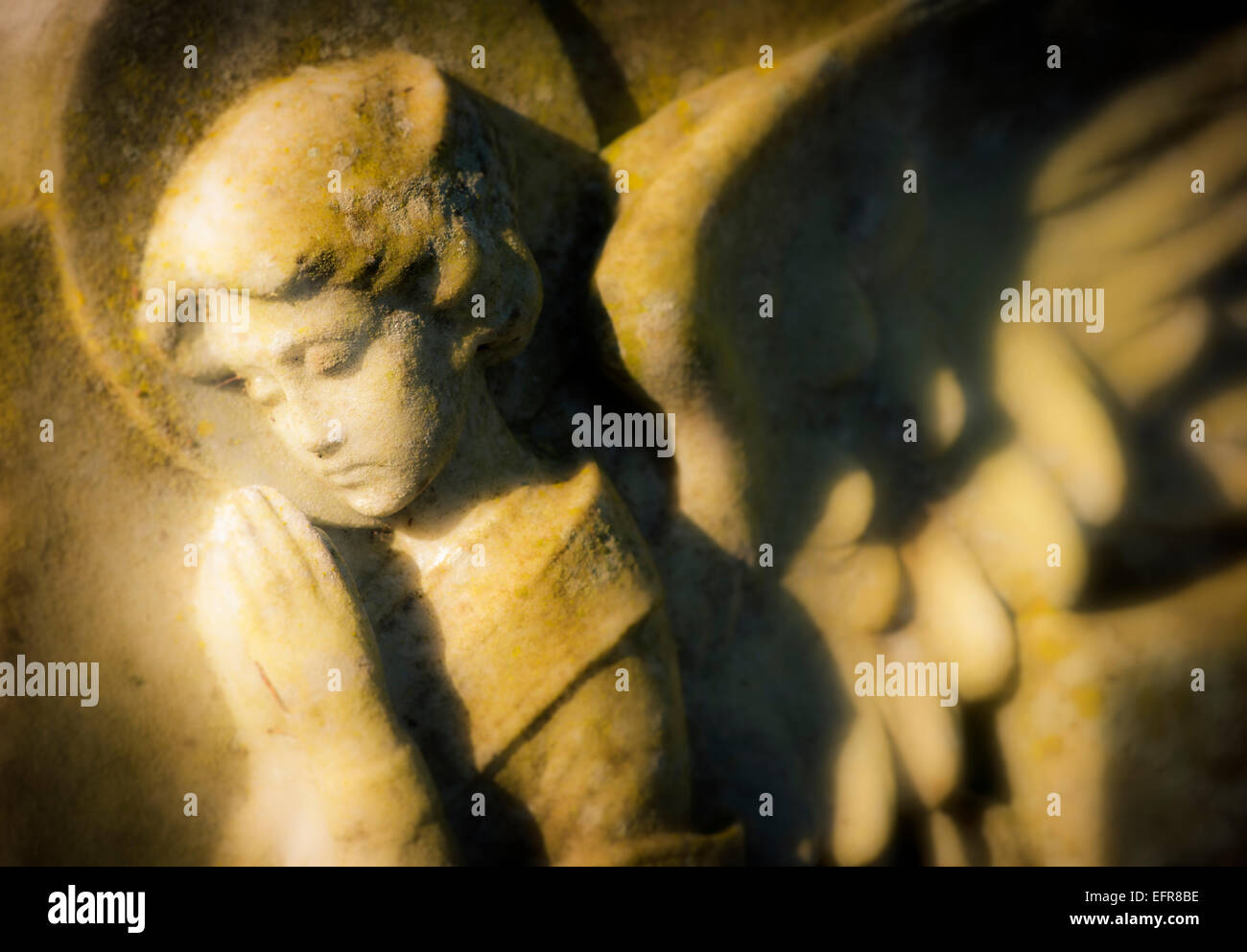 Pietra tombale angel Foto Stock