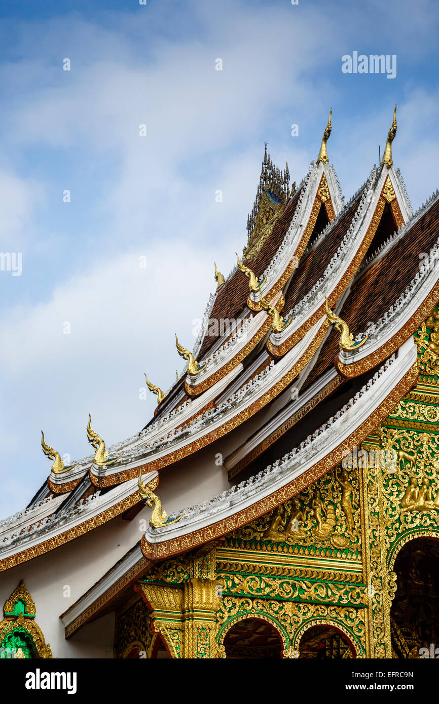 Haw Pha Bang tempio, Luang Prabang, Laos. Foto Stock