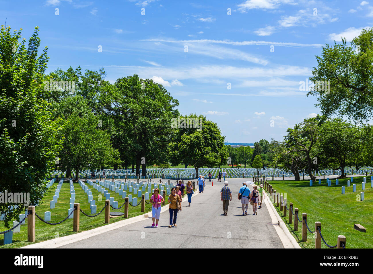 Settimane in unità al Cimitero Nazionale di Arlington, Arlington, Virginia, Stati Uniti d'America Foto Stock