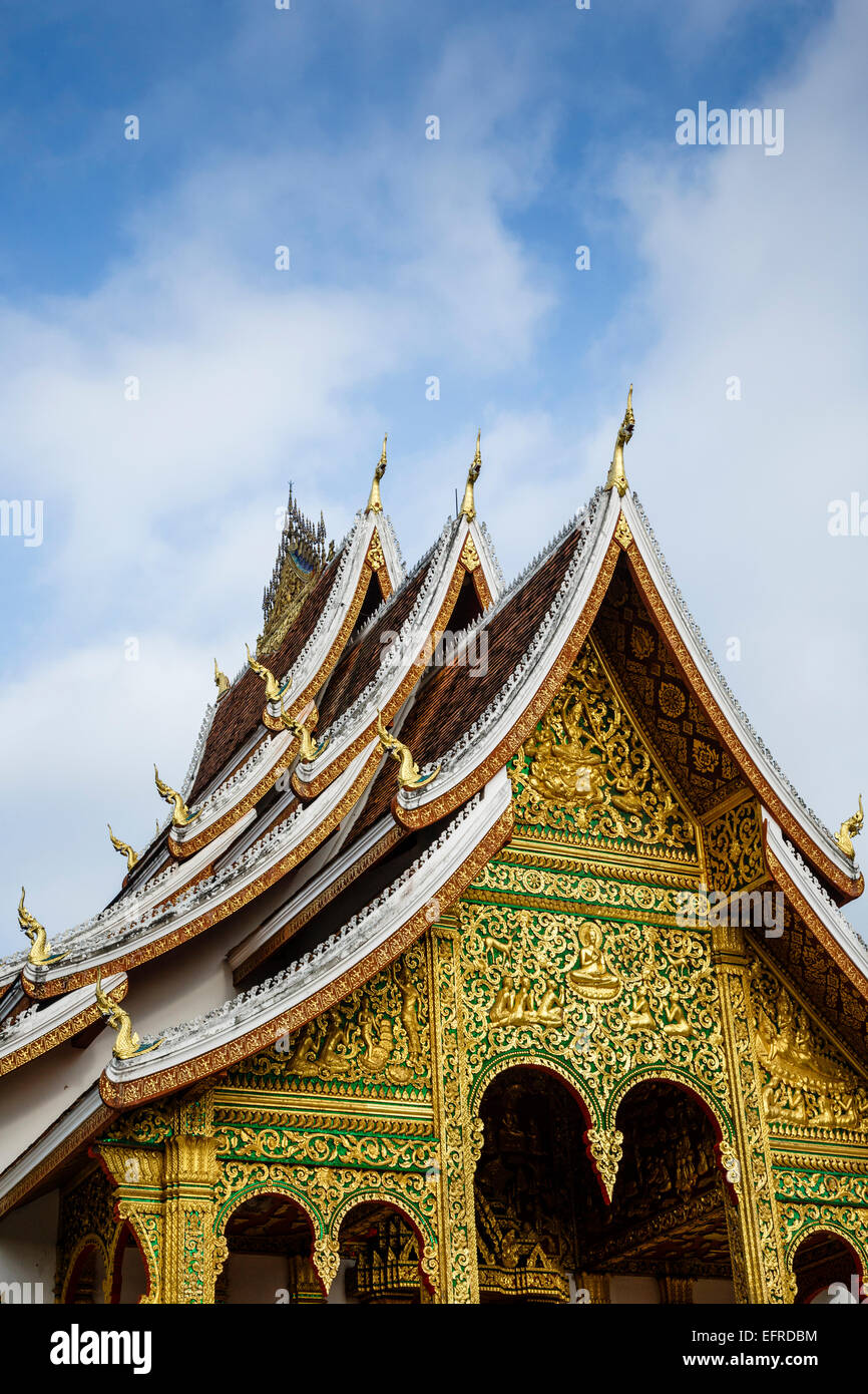 Haw Pha Bang tempio, Luang Prabang, Laos. Foto Stock