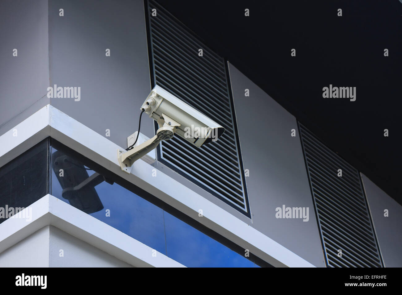 Hi-def sicurezza telecamera di sorveglianza presso l'ufficio domestico Foto Stock