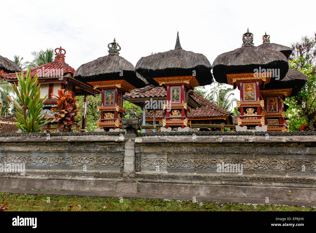 Casa Tradizionale di Bali, Indonesia Foto Stock